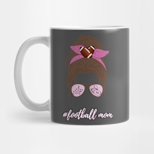 Pink Football Mom Mug